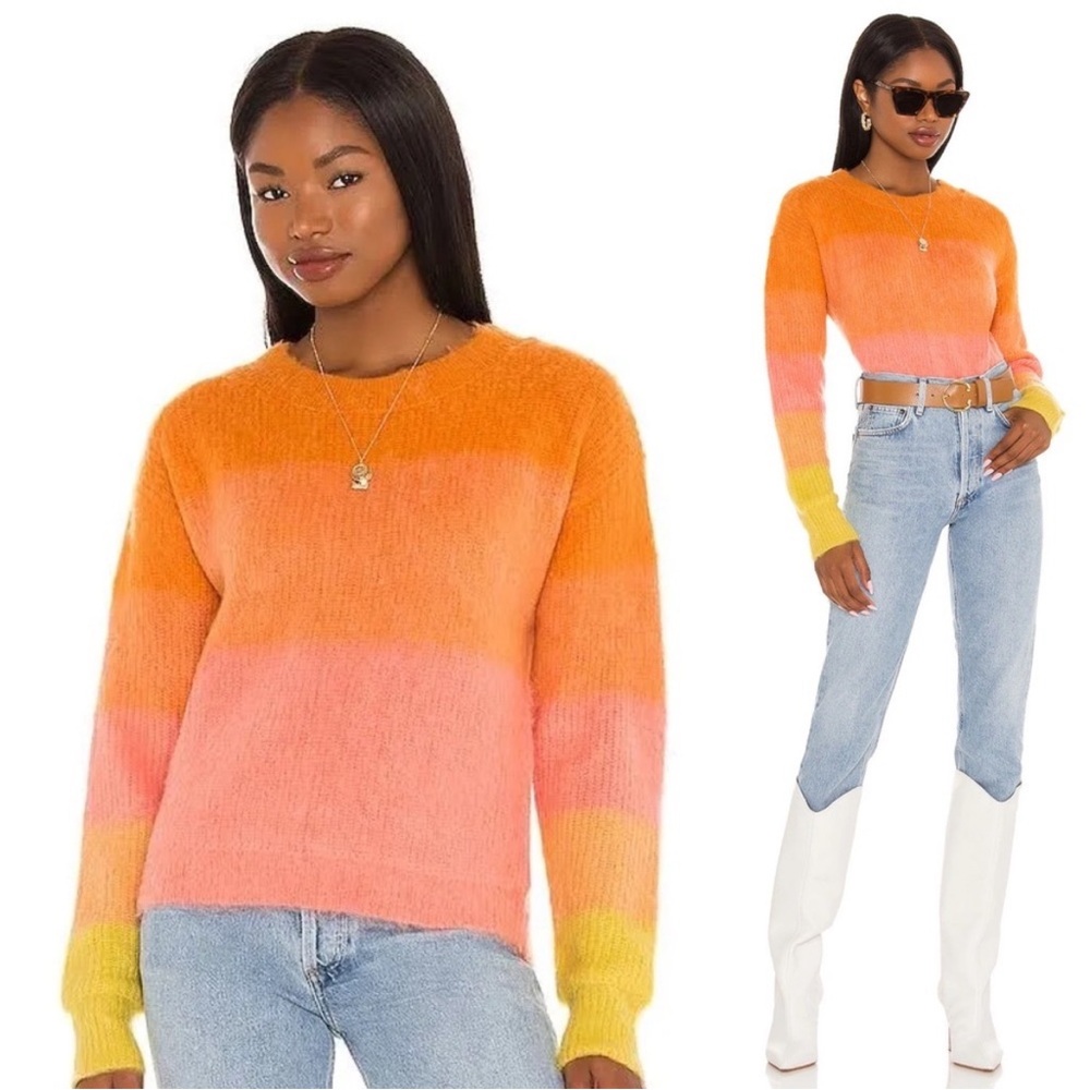 Free People Autumn Sky Stripe Sweater